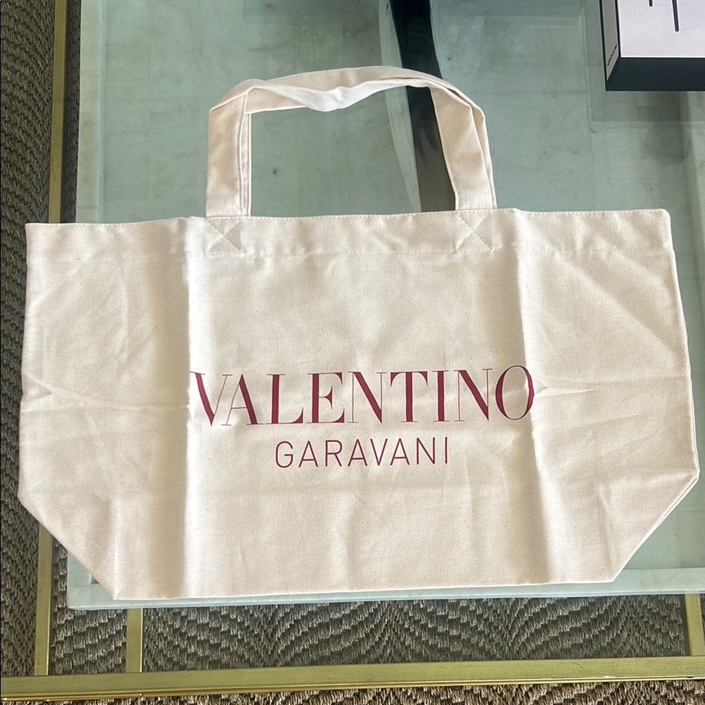 Valentino Garavani Cream Tote Bag